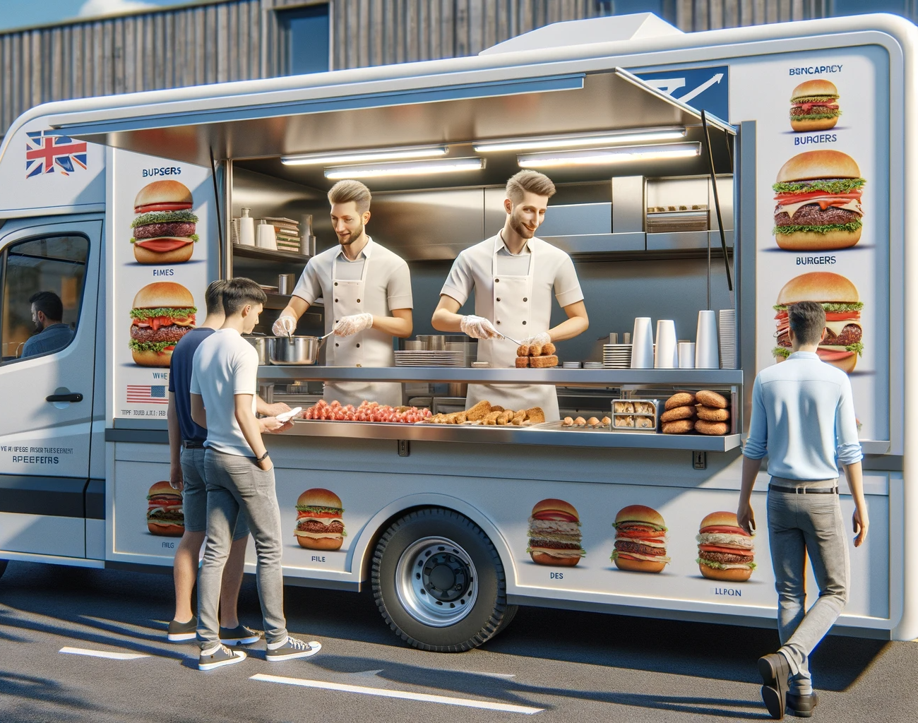 Two men working together in a burger van. Employee Investigation. Private Investigator.